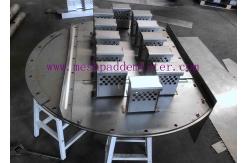 China 316l Plate 900mm Air Jet Distillation Tower Trays With Liquid Downcomer supplier
