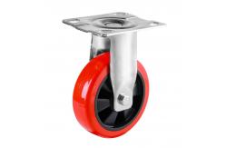 China Polyurethane Swivel Caster Wheels Heavy Duty Industrial Steel Casters supplier
