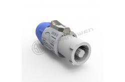 China 3 Pin Circular Power Connector Electrical Powercon Male PA6 Material supplier