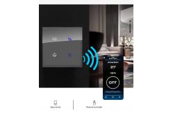 China Tempered Glass Zigbee Smart Switch Tuya Mobile App Wireless Control Touch Panel supplier