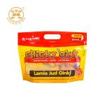 Custom Printing Zip Lock Rotisserie Chicken Packaging Bags 500g Standing With Pocket for sale