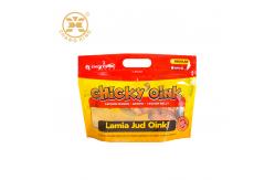China Custom Printing Zip Lock Rotisserie Chicken Packaging Bags 500g Standing With Pocket supplier