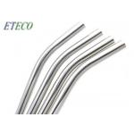 Outdoor Picnics Stainless Steel Reusable Straws Mirror Polishing Natural Bent for sale