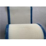 White And Blue Monofilament Polyester Mesh Belt For Drying Packing Paper for sale