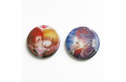 China Perfect Binding 3D Lenticular Printing Service 3D Lenticular Badges Tin 35mm Button supplier