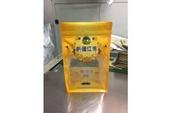 China Customized Food Pouches Packaging Tea Packaging Bags , Rice Paper Stand Up Zip Pouches supplier
