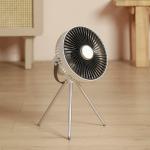 Led Light Floor Standing Fans Camping 10000mAh Battery Rechargable Tripod Fan for sale