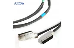 China 100pos RJ21 Telco Trunk Cable Assembly One End With 2pcs Connector supplier