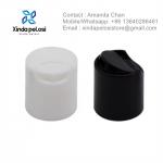 Custom Color Cosmetic Bottle Caps Plastic Press Cap Disc Top Cap for sale