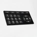 Abrasion Resistant Silicone Rubber Keypads , Rubber Membrane Switch Multifunctional OEM for sale