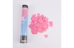 China 30cm Pink confetti cannons for sale, gender reveal confetti cannon supplier