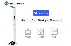 China Intelligent Voice Body Check Up Machine , Digital Height And Weight Measuring Scale supplier