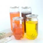OEM ODM Summer Drink 310ml Plastic Beverage Jar With Aluminum Lid for sale