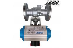 China 3 8 1 Pneumatic High-Pressure Two-Piece Flanged Ball Valve supplier