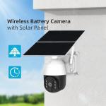 24 Hours Recording 20W 30000mAh Solar Camera Foldable Solar Panel 4G SIM Card 4G Solar PTZ Camera for sale