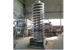 China Closed Plastic Granule Cooling Vertical Spiral Vibration Elevator Conveyor supplier