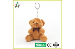 China CPSIA Plush Small Teddy Bear Keyring 10cm Height supplier