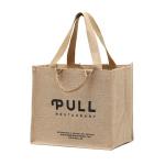 Large Organic Linen Printed Jute Bags Canvas Shopping Bags Tote for sale