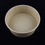 Salad Disposable Kraft Paper Bowls With Lids Takeaway Packaging Container 1100ml for sale