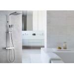Chrome Finished Brass Thermostatic Shower Set Cold And Hot Water ROVATE for sale