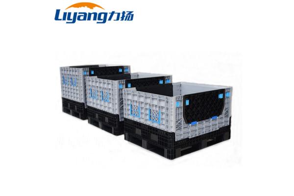 Saving Space Folding Crate Box Collapsible Plastic Shipping Crates