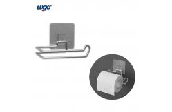 China Installed Bathroom Tissue Roll Holder Self Adhesive Damage Free Mounting supplier