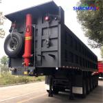 SHACMAN CIMC Tipping Dumper Semi Trailer Front Lifting Tipper Trailer Truck for sale