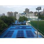 Multifunction Shock Absorption Silicon PU Sports Flooring Harmless for sale