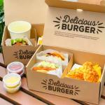 Eco-Friendly Disposable Fast Food Box with Customized Shape and Finish
