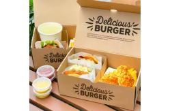 China Eco-Friendly Disposable Fast Food Box with Customized Shape and Finish supplier