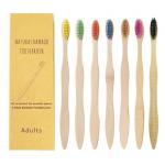 Natural Charcoal Biodegradable Bamboo Toothbrush Soft Bristles for sale