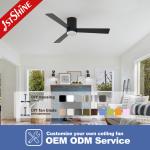 Smart Remote Fancy LED Lighting Ceiling Fans for Low Ceilings 1stshine Wholesalers
