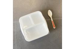 China Reusable PP 3 Compartment Bento Lunch Box 1000ml supplier