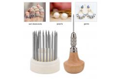 China 23pcs Beading Grain Tools Set Graver Beader For Goldsmith Diamond Stone supplier
