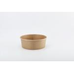 Eco-friendly Disposable Kraft Paper Soup Salad Bowl With Lid for sale