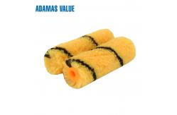 China European Style Mini Roller Paint Brush Yellow With Black Stripe supplier