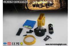 China 25000 Lux 12Ah Battery 3W LED Coal Mining Lights with 4 Levels Lighting supplier
