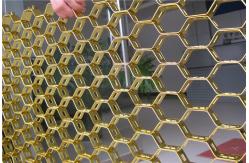 China 50X50mm Silver Hexmesh Refractory Hexagon Expanded Metal Grating supplier