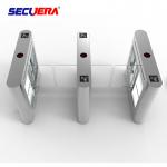 Luxury Speedlane barrier flap door optical rapid lane turnstile with visible LED high sliding glass for sale