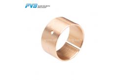 China Oil Lubricated CuSn8P PCM 606530M Wrapped Bronze Bushing Thin Wall Through Oil Holes supplier