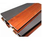 Customize Wood Finish Aluminium Profiles Clear Texture ISO14001 2004 for sale
