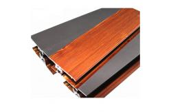 China Customize Wood Finish Aluminium Profiles Clear Texture ISO14001 2004 supplier