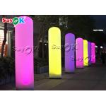 Customized White Led Lighting Inflatable Model Pillar For Decoration for sale