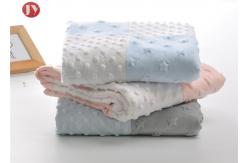 China Wholesale Custom Double Layer Soft Fleece Minky Dot Baby patchwork Blanket supplier