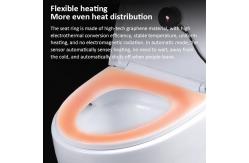 China Graphene Heating Technology Washable Toilet Seat Cover Pad with Adjustable Temperature supplier