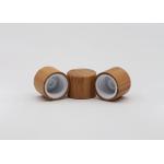 Bamboo Covered Plastic Screw Cap With Insert For Bottles 24mm