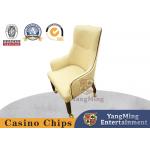 Hotel Custom Pulley Leather Solid Wood Comfortable Poker Chairs for sale