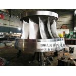 Polished Stainless Steel Hydro Turbine Runner Adjustable Blades Open Or Closed for sale