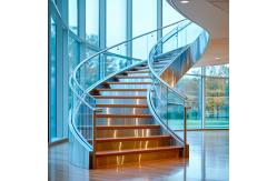 China High-Strength Stainless Steel Handrails with 12mm Toughened Glass Support supplier