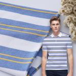 Elastic Striped Material Fabric Comfortable Combing Lycra Texture 170gsm for sale